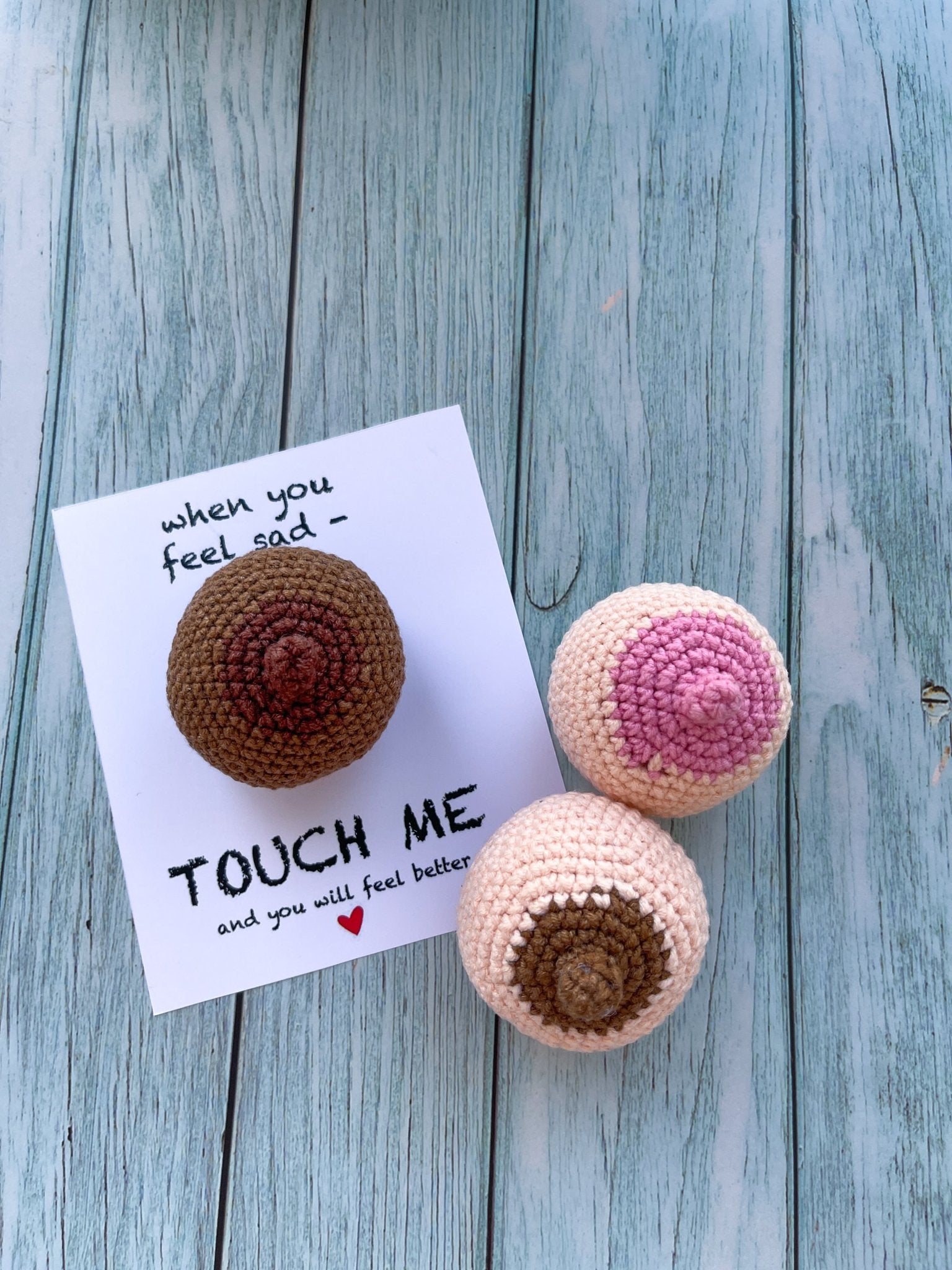 Handmade Tits Card - WoollyFox